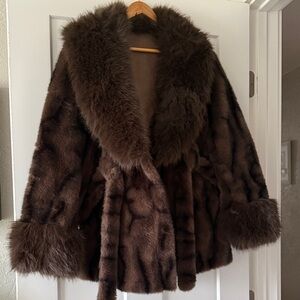 Luxurious Brown Fur Coat